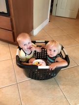 Brother snack time